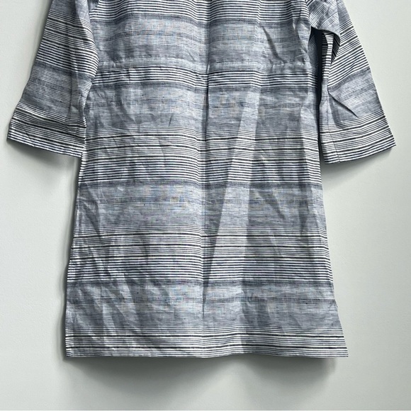 New Talbots 100% Linen Dress Coverup Medium Tie Waist Coastal Beach Resortwear - Picture 13 of 13